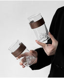 Japanese-style glass retro ethnic wind high temperature resistant Mount Fuji tea cup home snow mountain cup coffee cup