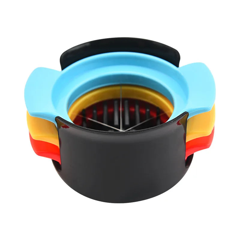 3-in-1 Creative Home Multi-functional 304 Stainless Steel Kitchen Tools Egg Cutter Fruit Slice Cutter Egg Slicer