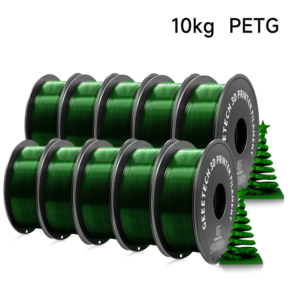 Geeetech PETG 10 Rolls Filament 3d print wire Vacuum Packaging 1KG/roll 1.75mm 100% Filament for most FDM 3D printer