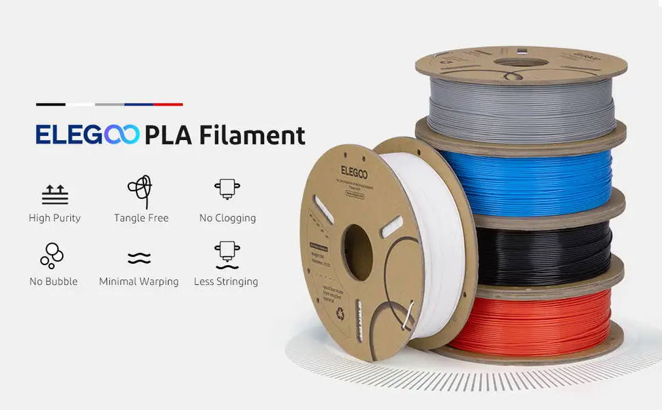 ELEGOO 2KG/4KG/5KG/10KG 1.75mm PLA Filament Plastic 3D PLA for EU US