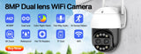 Outdoor Street IP66 Tuya Smart Home IP Camera WIFI Audio Record Waterproof 5MP Wireless CCTV Dome Camera Smart Life APP P2P