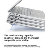 Desktop Riser Portable Foldable Laptop Stand Plastic Feet Hidden Keyboard Mini Adjustable Support Holder for Notebook