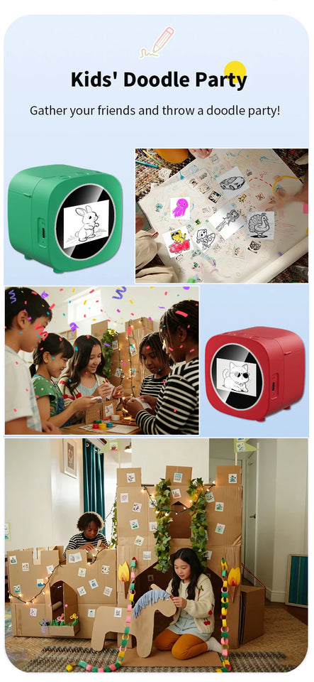 AI printer voice control AI generates images for instant printing of high-definition photos Thermal printer convenient printer