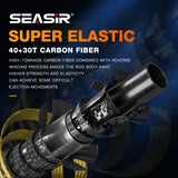 Seasir Silent Stream Spining Baitcasting Fishing Rod Carbon Fiber UL Power 1.53/1.65M Spinning Casting Lure Rods 4 Sections