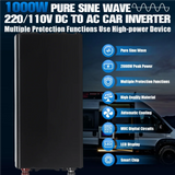 Pure Sine Wave Car Inverter 2000W 3000W Transformer Power Converter 12V 24V 48V 60V 72V to AC 110V 220V 50hz 60hz Solar Inverter