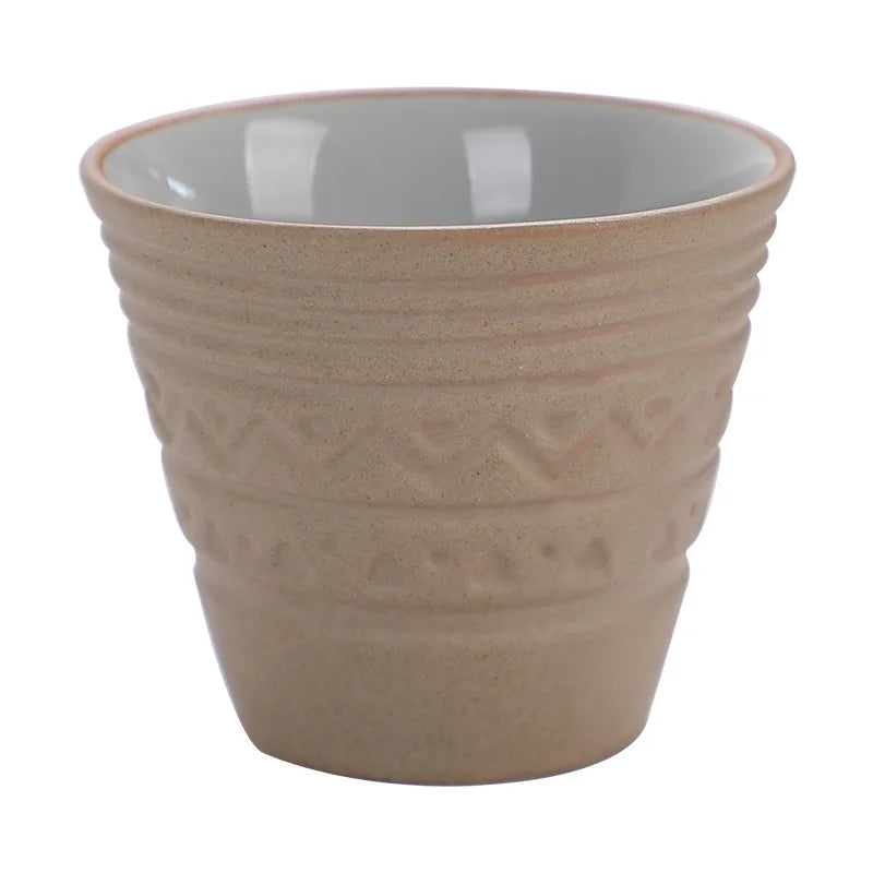 Saudi Arabian Coffee Cup Small Vintage Coarse Ceramic Concentrated Latte Cup Creative Antique Ceramic Afternoon Tea Cup