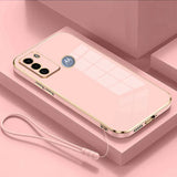 For Motorola Moto G60 Case Moto G60 Phone Case Moto G40 Fusion g60 Luxury Square Plating ShockProof Silicone Back Cover Cases