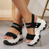 Summer Thick-soled Sandals for Women 2026 New Fashion Non Slip Beach Shoes Woman Lightweight Casual Platform Plus Size Sandals