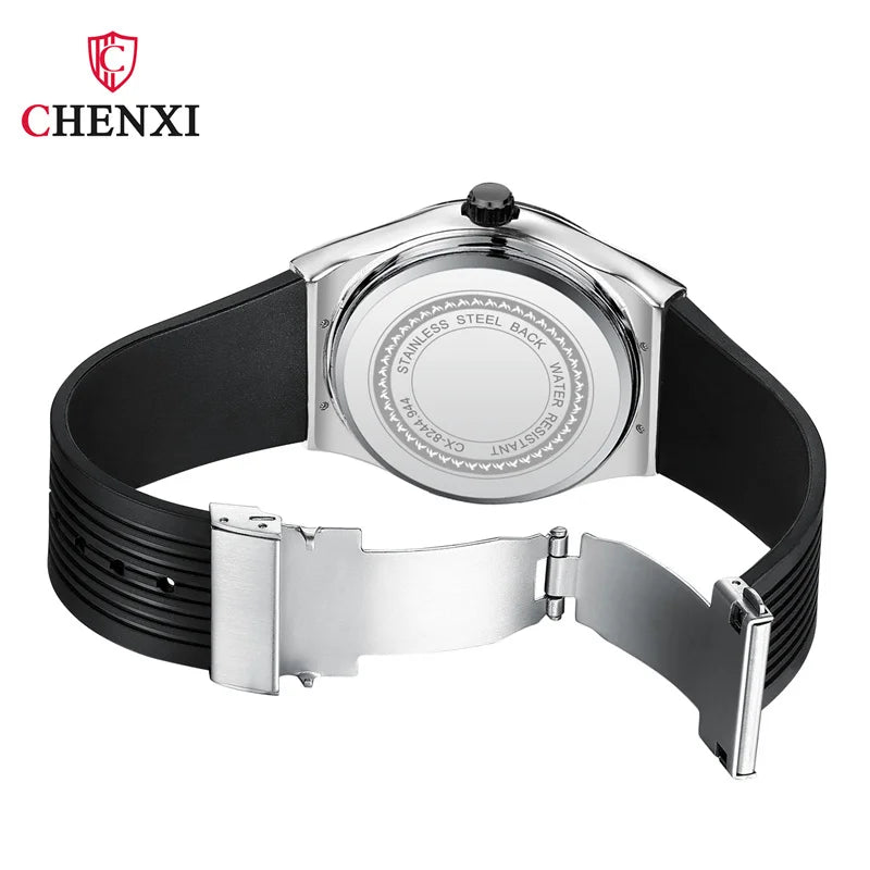 CHENXI 82442 Men's Quartz Watch Casual Outdoors Sports Watches Brand World Map Military Waterproof Men Wrist Watches Clock Gifts