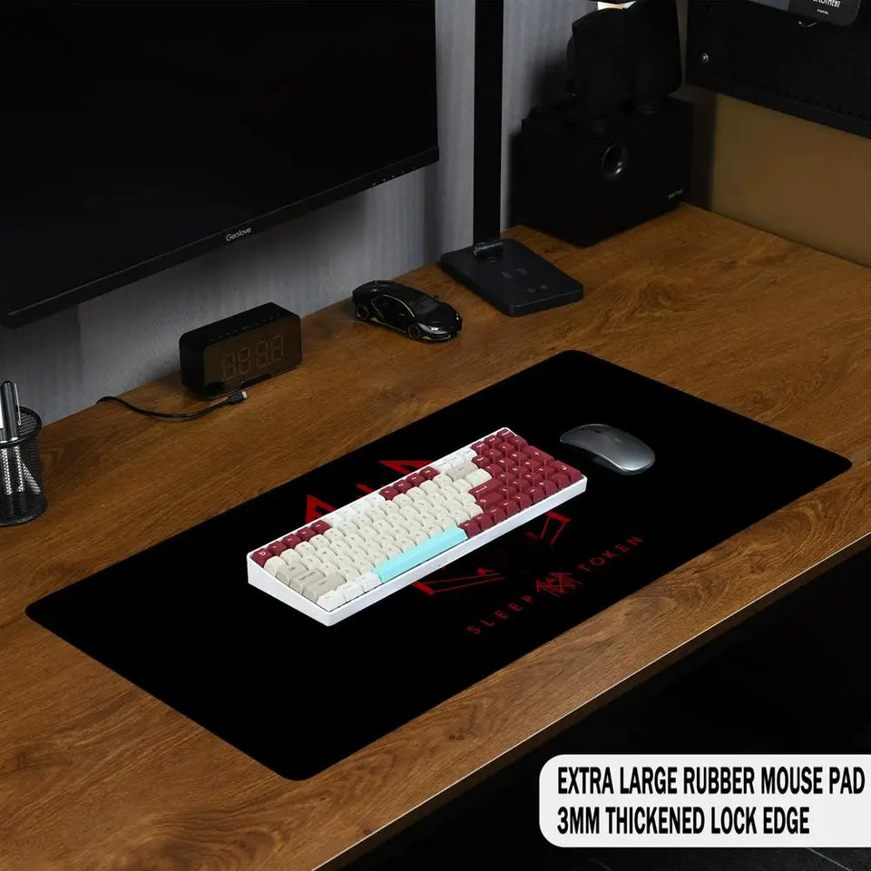Sleeps Tokens Mouse Pad Xxl Computer Large Size Mousepad Non-slip Gamer Keyboard Mausepad 90x40cm Art Design HD Deskmat