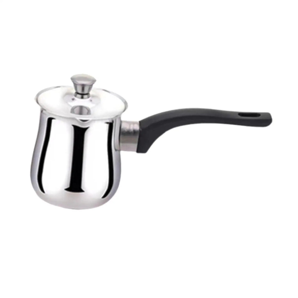 Coffee Pot with Handle Butter Melting Pan Milk Butter Warmer Pot Coffee Maker for Camping Home Kitchen Office Restaurant