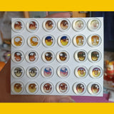 15 Pairs/set Bjd Eye Doll's Eyes 10/12/14/16mm Glass Eyeball Cartoon Type Anime Eye Diy Girl Toys Dress Up Gift Doll Accessories