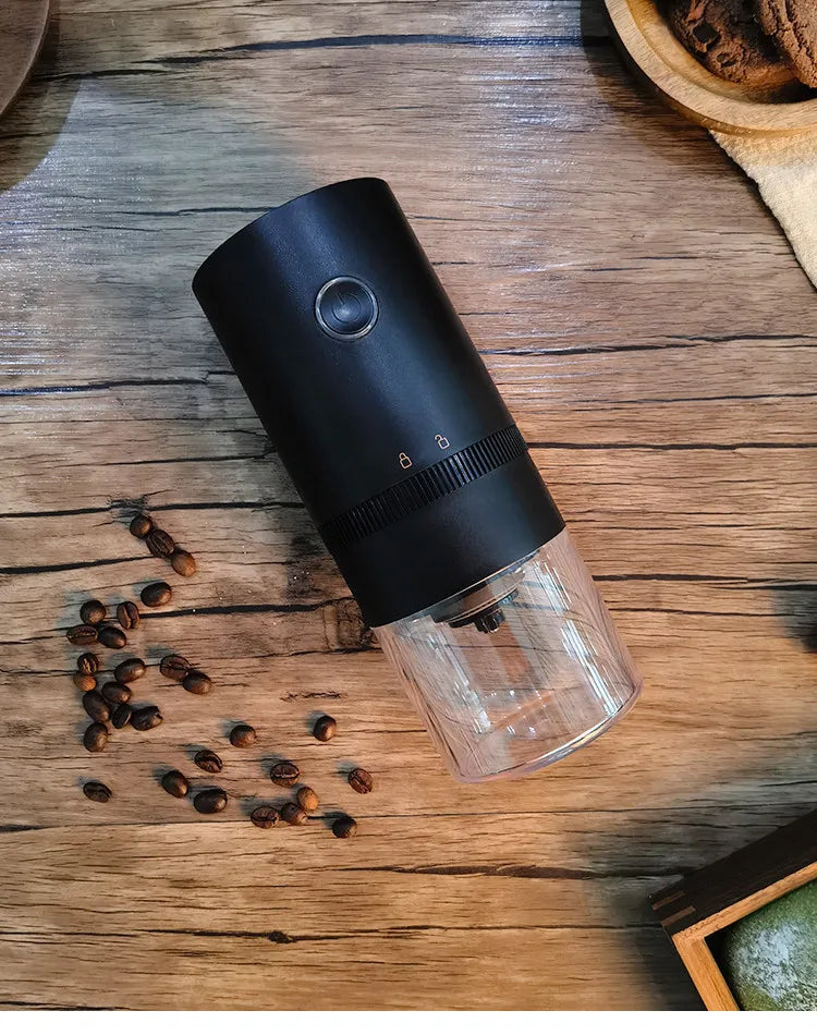Portable Electric Coffee Grinder with USB Charging Adjustable Ceramic Grinding Core Long Endurance for Outdoor Travel