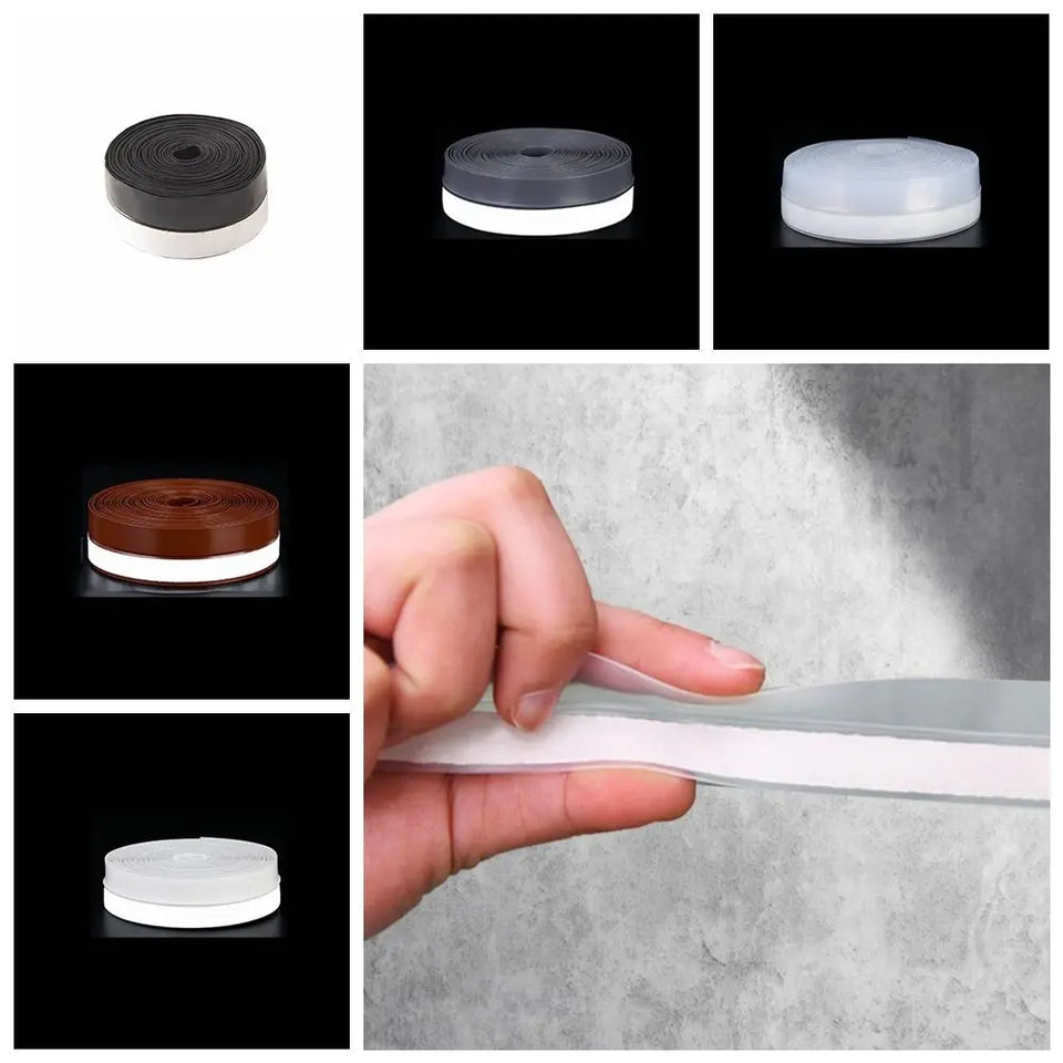 Self-adhesive Door Window Seal Rubber Windproof Warm Door Bottom Seal Strip Soundproof Insect Proof Silicone Sealing Tape