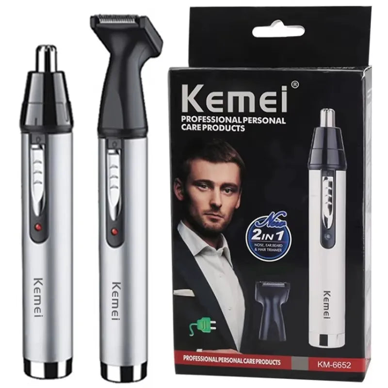Kemei rechargeable all in one hair trimmer for men grooming kit electric beard trimmer facial body eyebrow nose ear trimer women