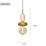 Modern Colorful Glass Hanging Pendant Light Chandelier for Loft Living Room Restaurant Nordic Coffee Restaurant Lighting Fixture