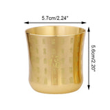 Brass Tea Cups Tea Mug Homeware China Antique Bar Drinkware Ancient Teacup For Drink Tea Coffee Tabletop Home Office Decor