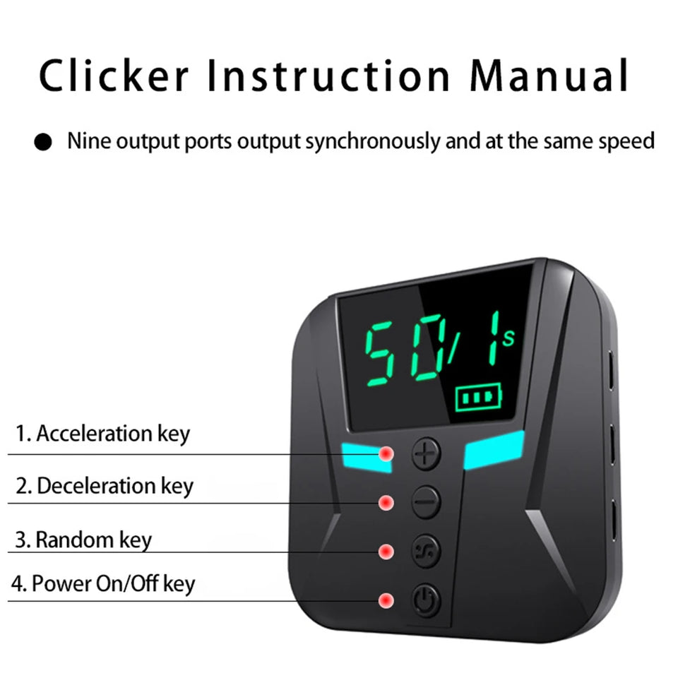 Universal Mobile Phone Screen Clicker Device Live Broadcast Fast Praise Automatic Loop Connecting Device Point Device