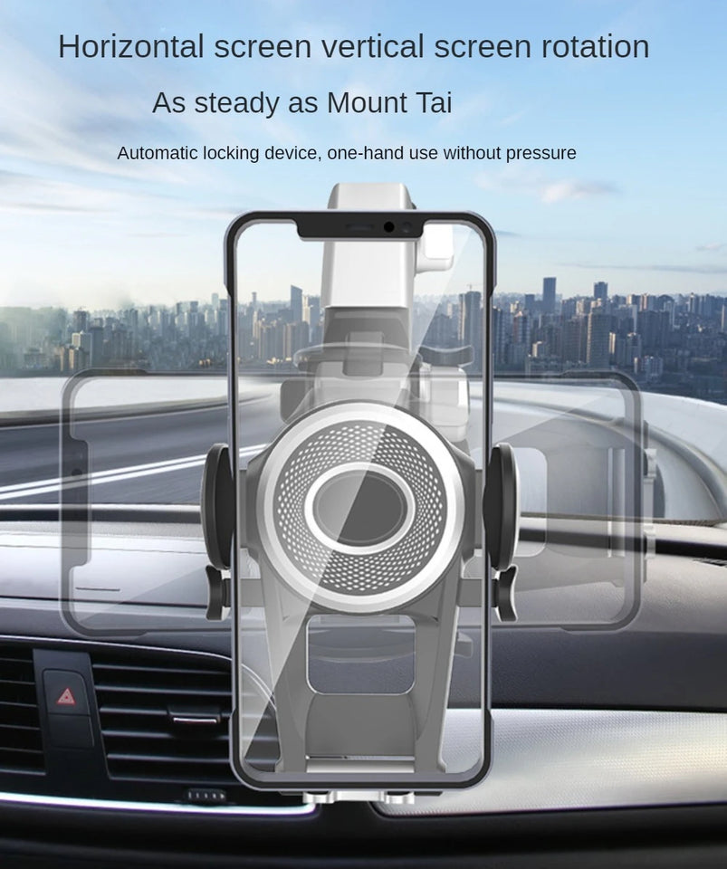 Heavy Duty Phone Mount for Car Windshield Dashboard Long Arm Suction Cup Phone Stand Holder 4.7-6.8inch Smartphone GPS Mount