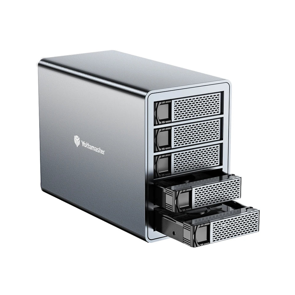 【Free Local Warehouse!】Yottamaster 150W External Hard Drive Enclosure 2.5"3.5" SATA HDD SSD Enclosure RAID Hard Drive Storage