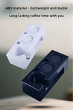 Barista Tool  Espresso Tamper Holder Black White ABS Station Coffee Knock Box Multifunction Coffee Tamper Portafilter