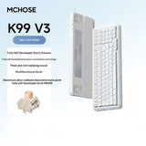 MCHOSE K99 V3 Mechanical Keyboard Tri-Mode Wireless ARGB Control Knob 10000mAh Dual 8K 0.125ms Hot-Swappable Custom Game Keyboar