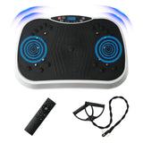 Vibration Plate Exercise Machine Portable Fat-Burning Machine Weight Loss 220 lbs Full-Body Workout Shaker BT Remote Control