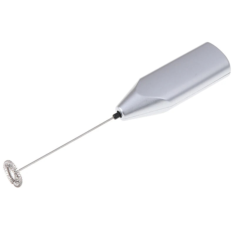 1PC Handhold Milk Frother Battery Operated Foam Maker Electric Egg Beater Whisk Stainless Steel