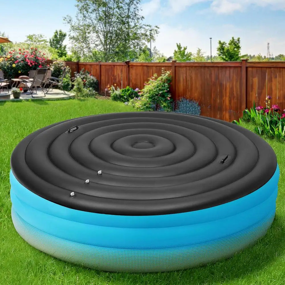 Round Hot Tub Cover Spa Pool Protective Lid Portable Round Inflatable Hot Tub Cover Replacement for Family Hotel Garden