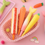 New Squishy Antistress Toys Ice Cream Hot Dog Dinosaur Slow Rising Pen Soft Squeeze Pen Stress Relief Toy Christmas Gifts