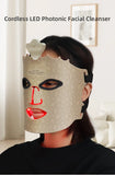 4 Colors Silicone LED Face Mask LED Red Light Photon Infrared Therapy Flexible Facial Mask Repair Skin Brighten Skin Tone