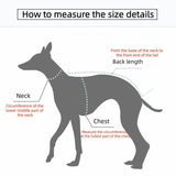 Winter 4-legged Windproof Cotton Jacket for Italian Greyhound Warm High Neck Adjustable Sweatshirt for Whippet Greyhound to 25KG