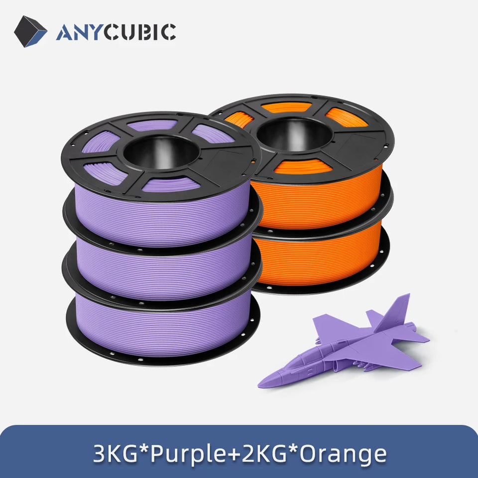 ANYCUBIC PLA 3D Filament For FDM 3D Printer 1.75mm Eco-friendly 3D Printing Material Failment For Kobra S1C 5KG EU US Warehouse