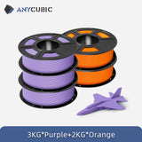 ANYCUBIC PLA 3D Filament For FDM 3D Printer 1.75mm Eco-friendly 3D Printing Material Failment For Kobra S1C 5KG EU US Warehouse
