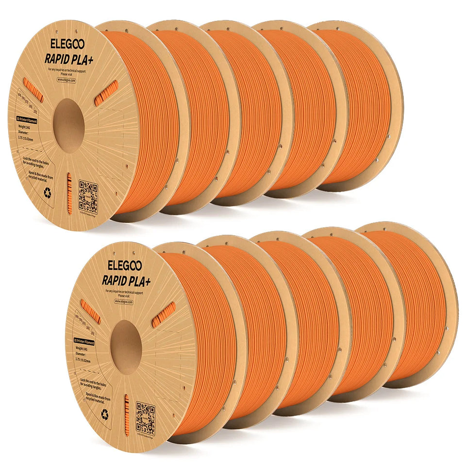 ELEGOO RAPID PLA+ Filament 1.75mm, 3D Printer Filament, Support 30-600mm/s Printing Speed, Compatible with Most FDM 3D Printers