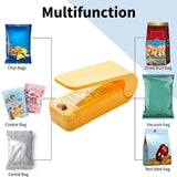 Heating Sealer Handheld Plastic Bag Sealing Clips Hand Press Preservation Bags Sealer 2-speed Adjustable for Camping Travel