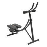 Ab Machine Foldable Abdominal Exercise Equipment Carbon Steel Foam ABS Black 3 Gears 0-180° Rotation LED Display Home Gym