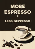 Retro Coffee Club Canvas Print Chic Food Beverage Beige Background Wall Art Posters for Modern Living Room Bedroom Home Decor