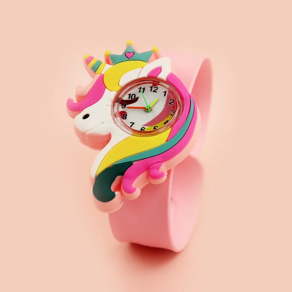 New Fashion Cartoon Animal Flash Light Girl Watches Kids Bracelet Silicone Strap Children Watch Clock Reloj Digital Wristwatches
