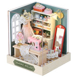 Coffee Shop Wooden Mini Doll House DIY Small House Kit Making And Assembling Room Models Toys For Kid Birthday Gifts Dollhouse