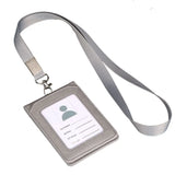 Neck Strap Stationery Business Office School Supplies Card Holder with Lanyard ID Desk Organizer Badge Holder Bus Cards Cover