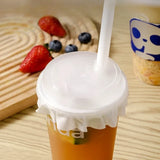 500pcs Disposable Cup Lid Drink Seal Paper Lid Coffee Milk Tea Leak-proof Cup Film Takeaway Packaging Anti-overflow Sealing Film