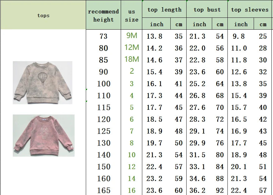 AA 25AW Tie-Dye Printed Cotton Sweatshirt Collection Girls Dress Baby Set Children Family Matching Outfits Casual Clothes