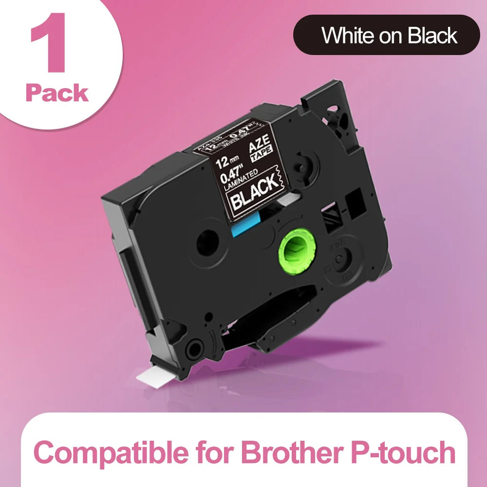 Markdomain 1PK 6mm/9mm/12mm 231 Label Tape Compatible for Brother P-Touch Label Maker for TZ TZE 131 231 431 531 631 731 Ribbon