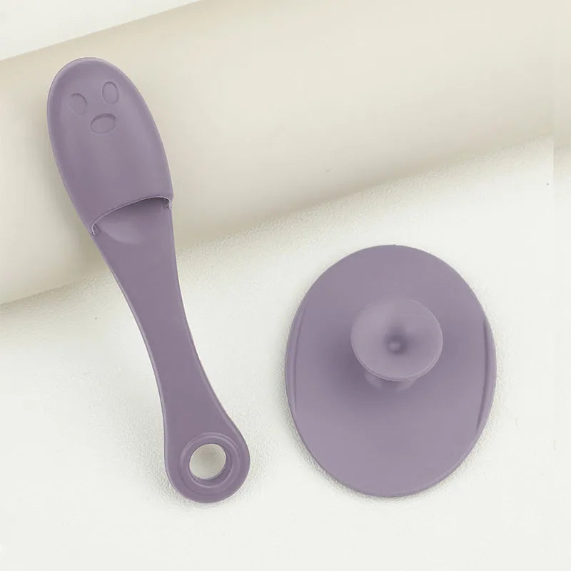 2pcs Silicone Face Scrubber Face Massage Brush Skin Care Pore Cleaner Brush Cleansing Face Brush XLS01