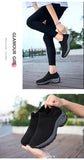 Women Sneakers Fashion Black Sports Casual Shoes Breathable Mesh Lightweight Air Cushion Non-Slip Running Shoe Zapatillas