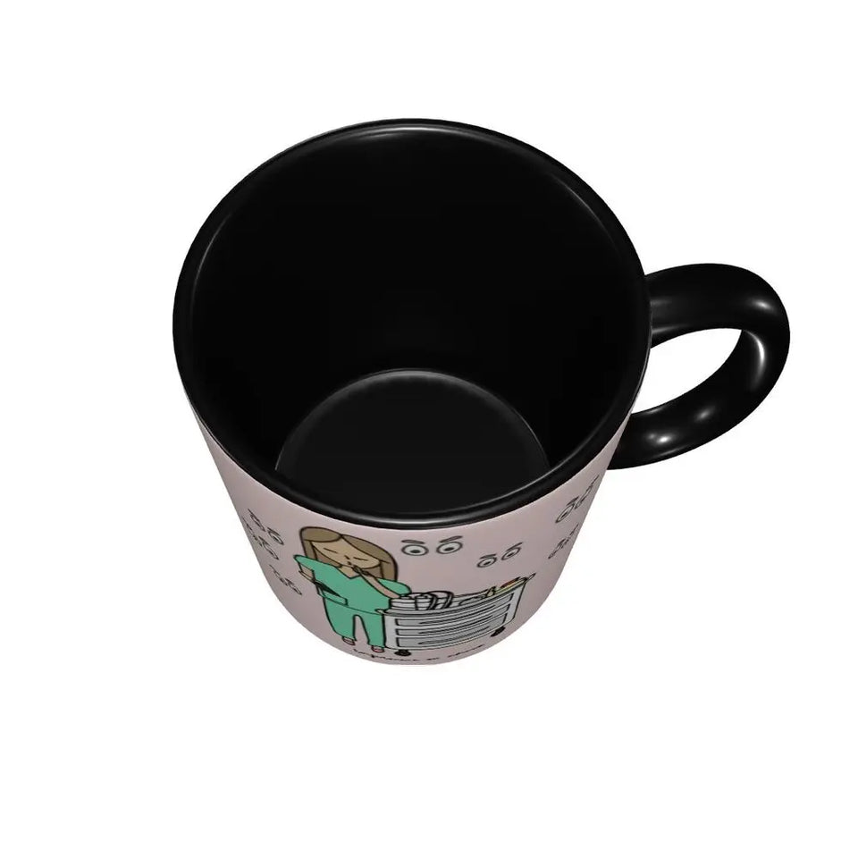 Pink Doctor Nurse Coffee Mugs DIY Customized Enfermera En Apuros Ceramic Milk Tea Mug Cup