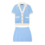 Knit Set New Arrivals 2025 Elegant Women's Sets Summer Outfit Lady Casual Suit Birthday Outfits Full Number Y2k Skirt