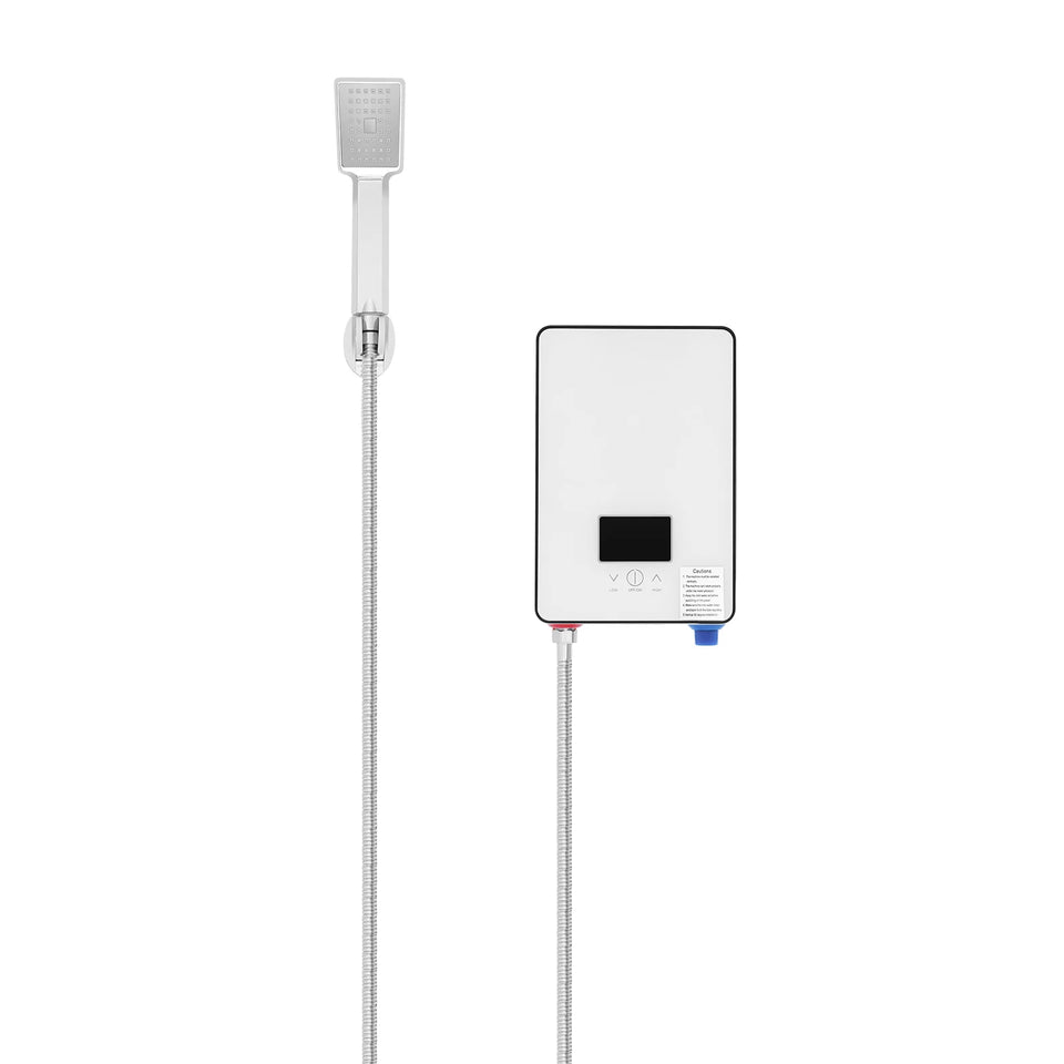 4500W 110V Water Heater, Touch Screen Electric Water Heater, Instantaneous Water Heater  On Demand Bath Shower