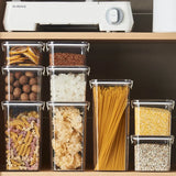 Sealed Jars For Kitchen Storage Box Grain Coffee Bean Sealed Tanks Large Capacity Moisture proof Transparent Seasoning Jar Set